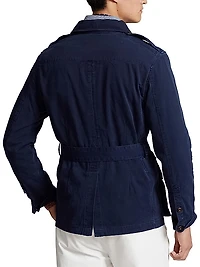 Highridge Modern Safari Twill Cotton Bomber Jacket