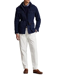 Highridge Modern Safari Twill Cotton Bomber Jacket