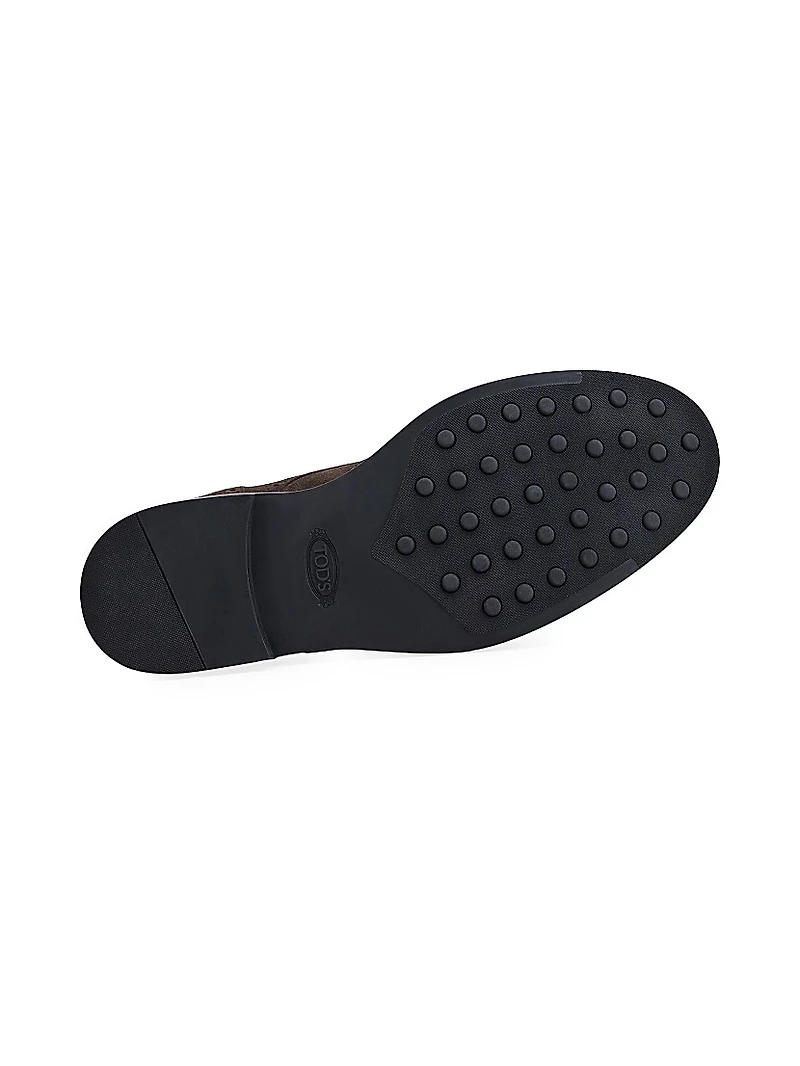 Perforated Suede Derbys