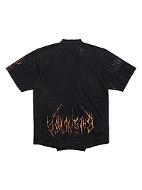 Paris Moon Upside Down T-Shirt Oversized