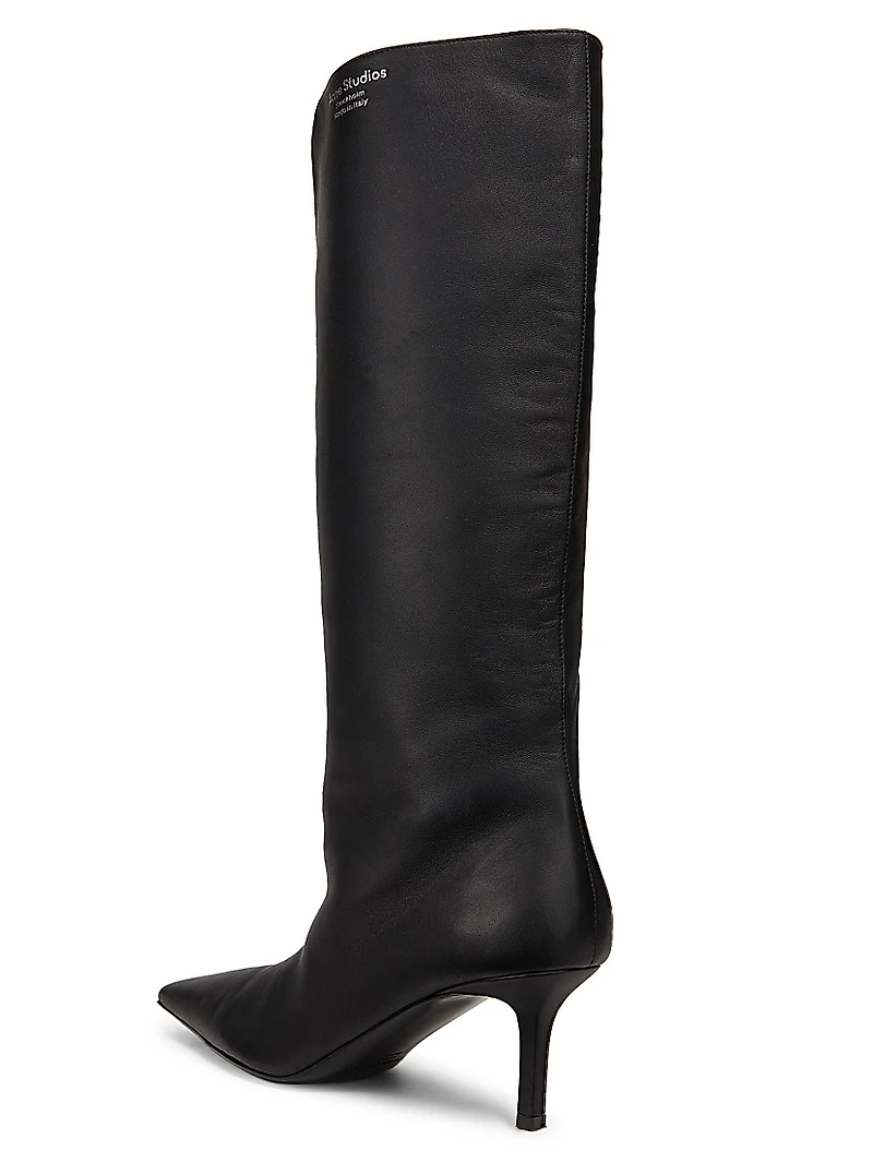 Bezither Leather Knee-High Boots