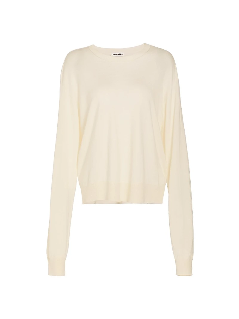 Cashmere-Silk Crewneck Sweater