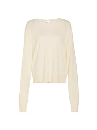 Cashmere-Silk Crewneck Sweater