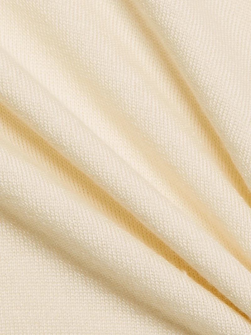 Cashmere-Silk Crewneck Sweater