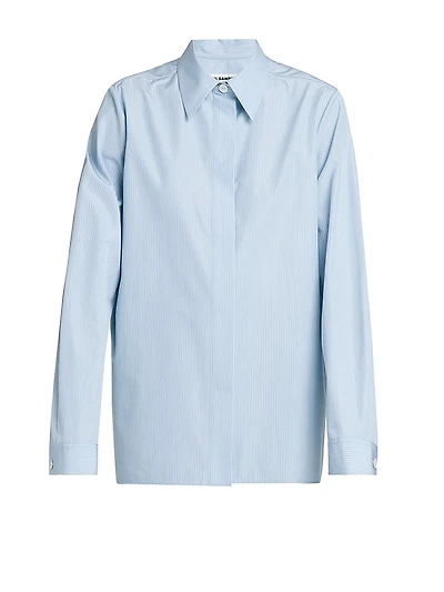 Relaxed Cotton Striped Shirt
