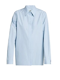 Relaxed Cotton Striped Shirt