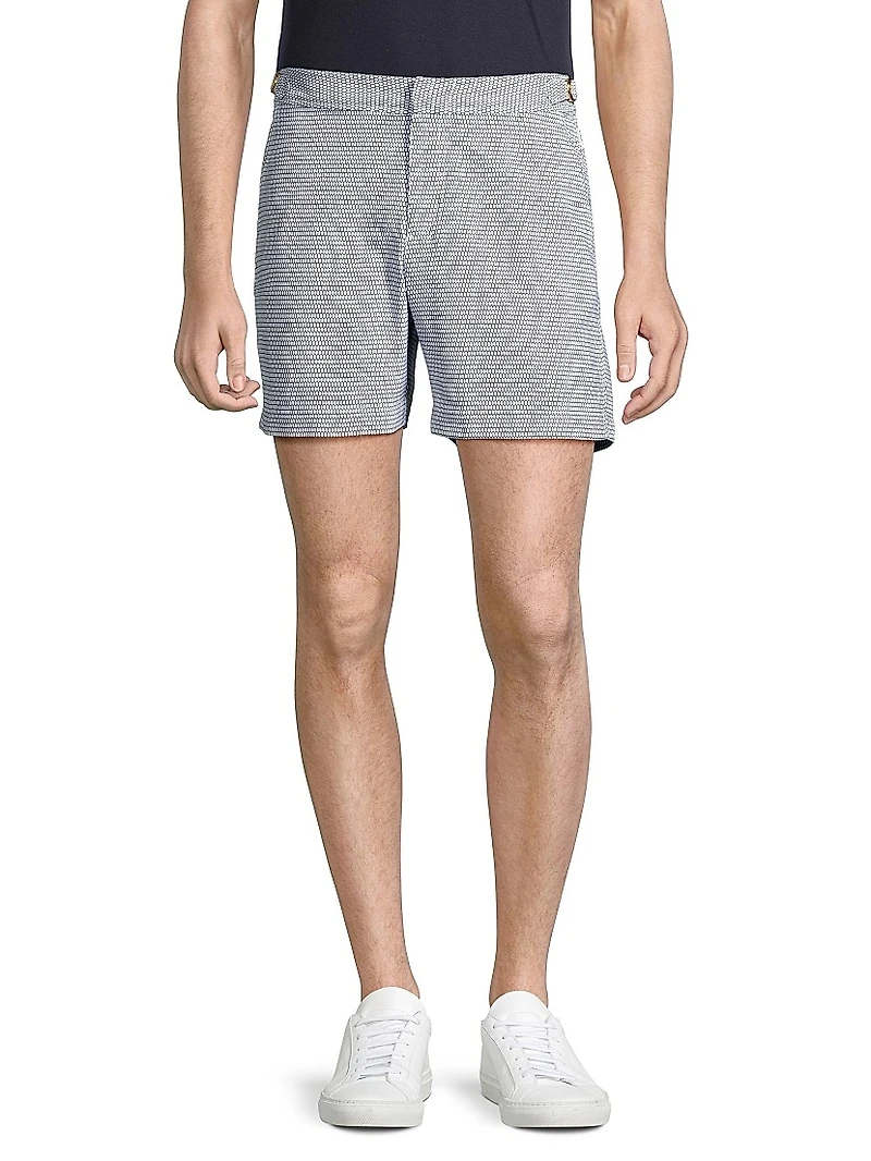 Bulldog X Fenella Geometric Swim Shorts