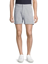 Bulldog X Fenella Geometric Swim Shorts