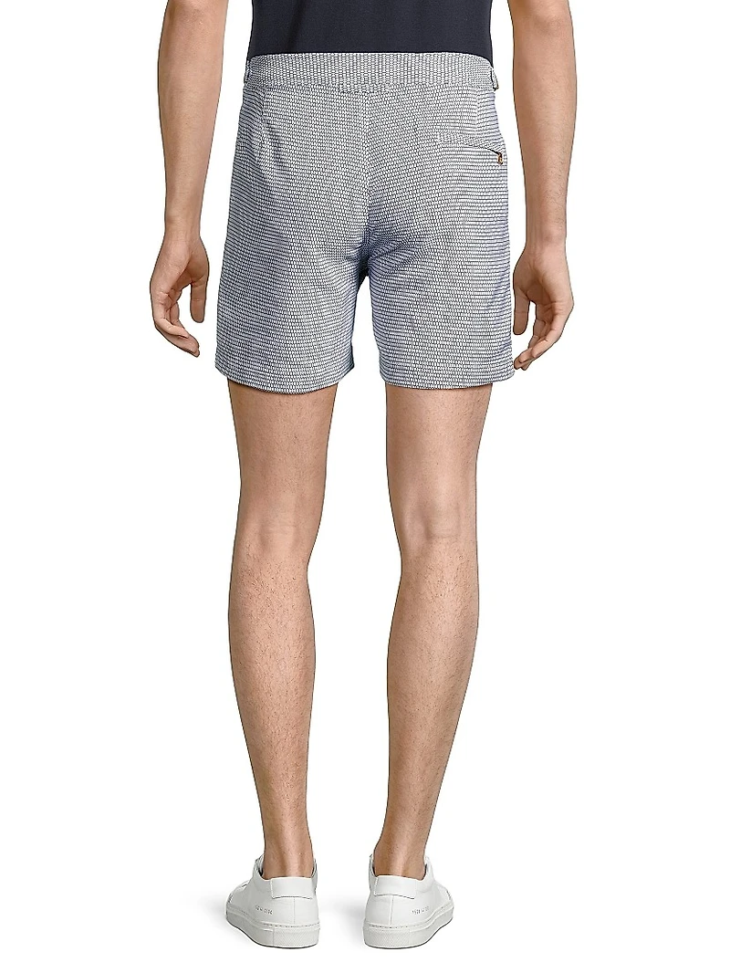 Bulldog X Fenella Geometric Swim Shorts