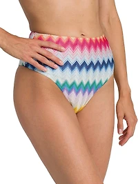 Zigzag Bandeau Bikini Set