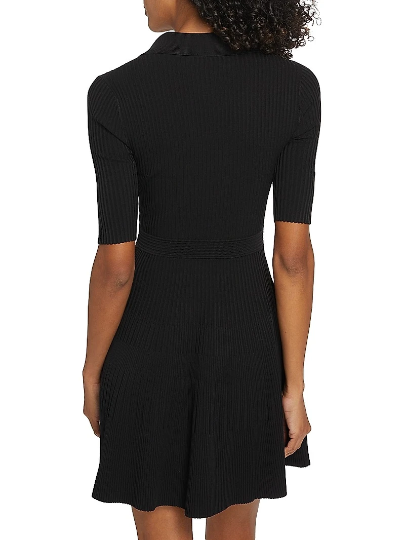 Patricia Ribbed Polo Minidress