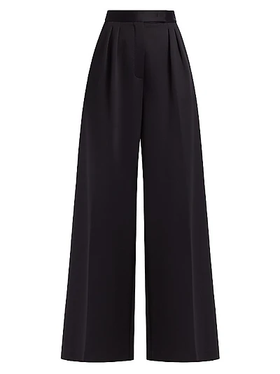 Zinnia Pleated Wide-Leg Pants
