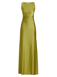 Lemony JJ Satin Sleeveless Gown
