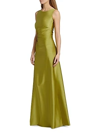 Lemony JJ Satin Sleeveless Gown