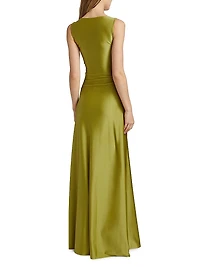 Lemony JJ Satin Sleeveless Gown