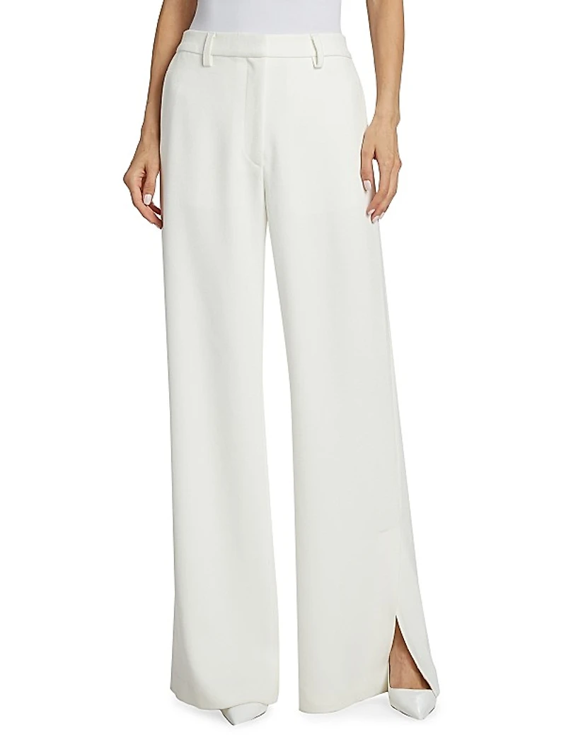Lyra Crepe Straight Trousers