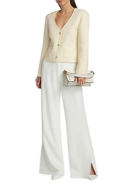 Lyra Crepe Straight Trousers