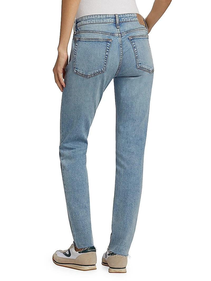 Dre Low-Rise Slim Boyfriend Jeans
