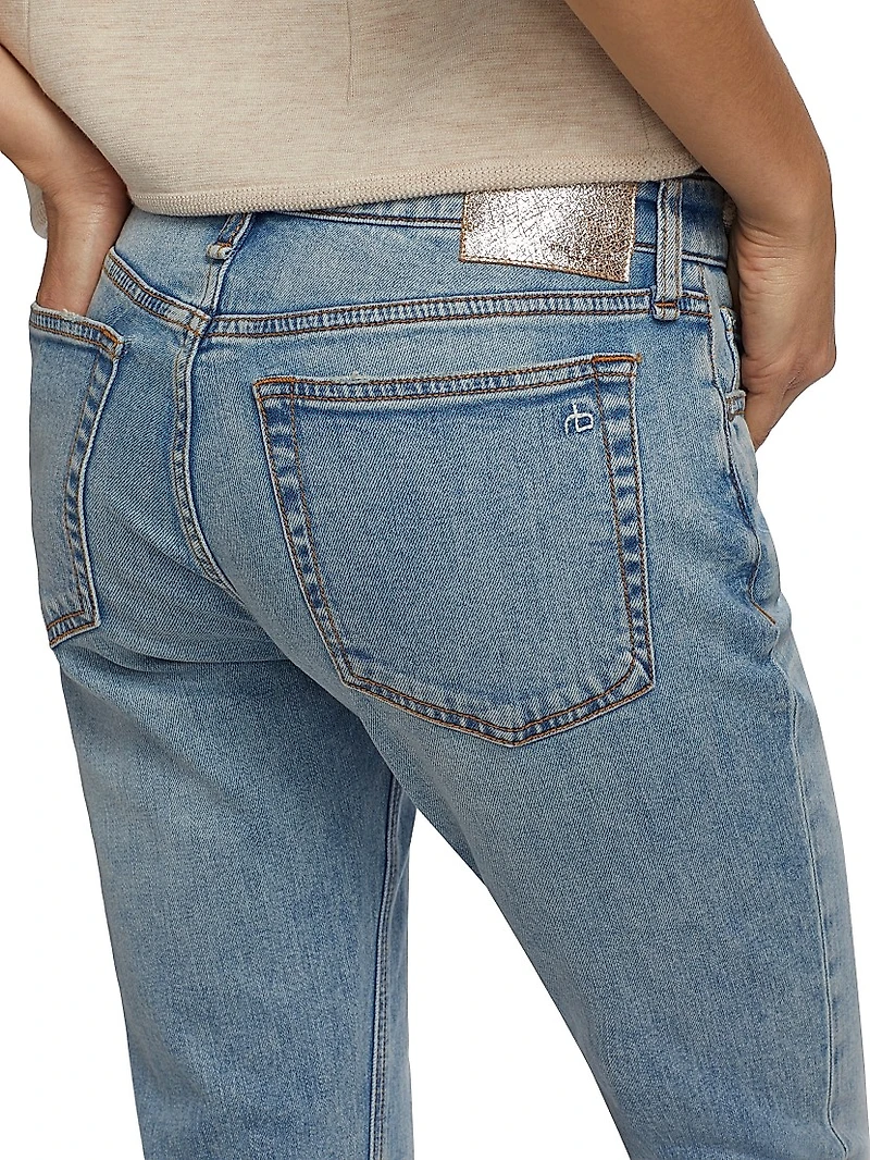 Dre Low-Rise Slim Boyfriend Jeans