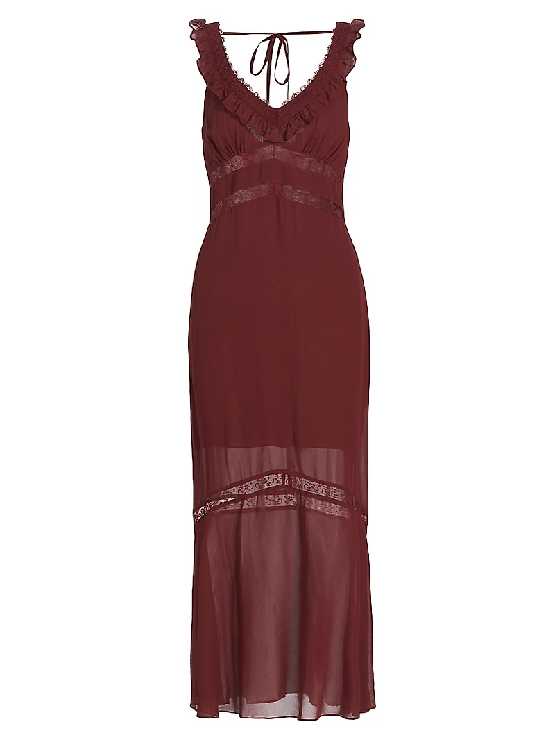 Purdie Lace Midi-Dress