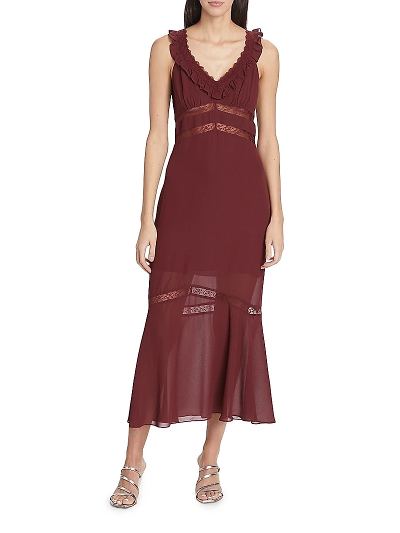 Purdie Lace Midi-Dress