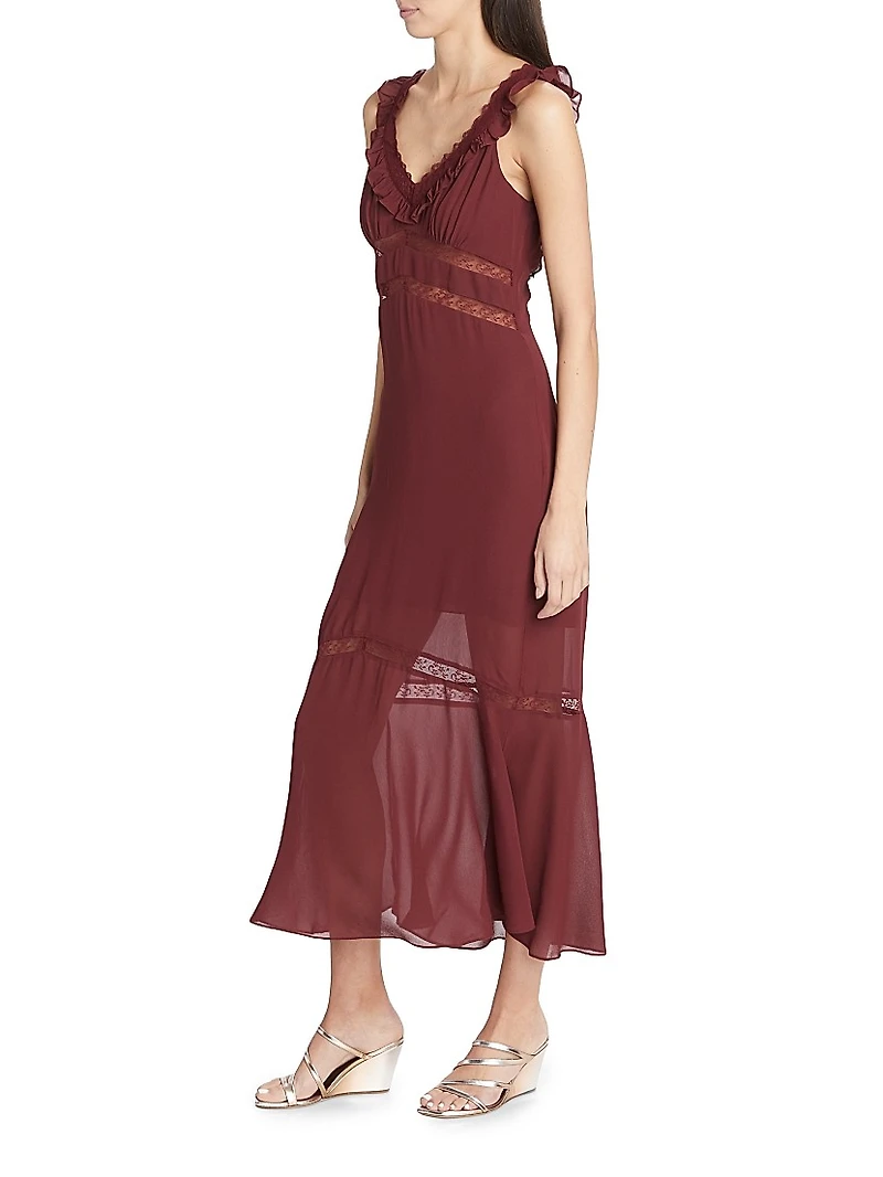 Purdie Lace Midi-Dress