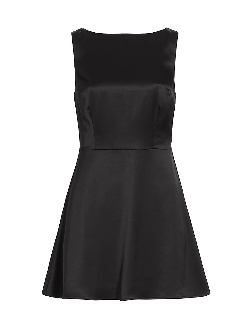 Zenni Satin Minidress