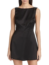 Zenni Satin Minidress