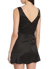 Zenni Satin Minidress