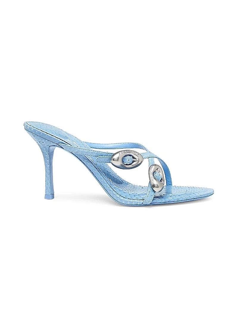 Dome 85MM Embellished Watersnake Sandals