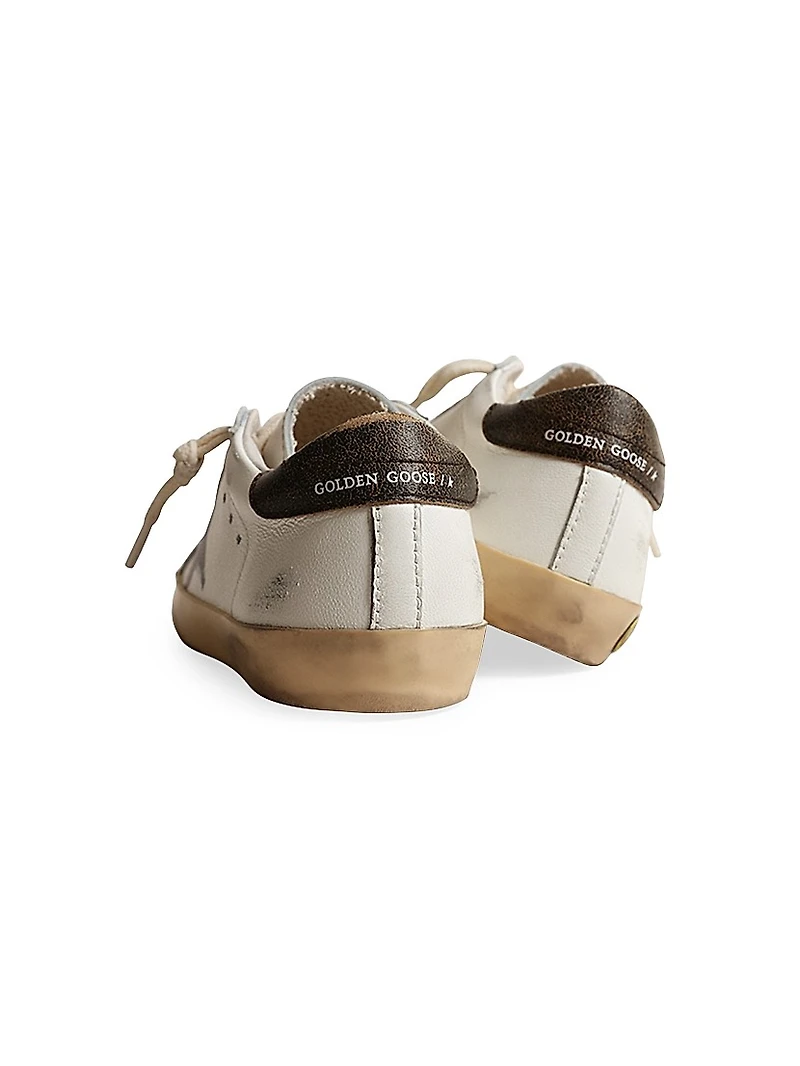 Boy's Super-Star Leather Low-Top Sneakers