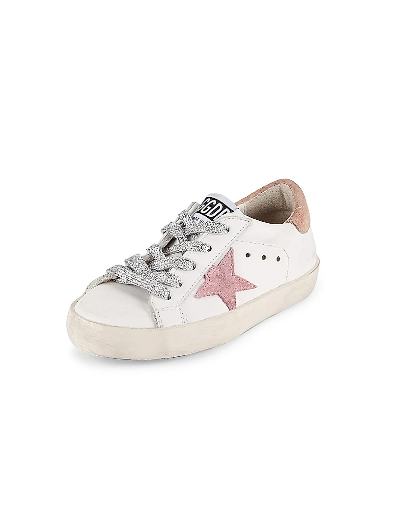 Girl's Super Star Leather Sneakers