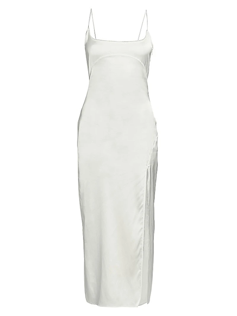 Notte Satin Midi-Dress
