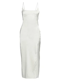 Notte Satin Midi-Dress