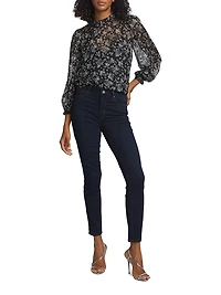 Nelly Floral Silk Chiffon Top