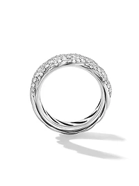 Sculpted Cable Band Ring Sterling Silver