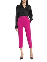 Nicola Cady Crop Straight-Leg Pants