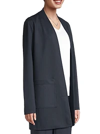 Stretch-Jersey Open-Front Jacket