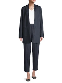 Stretch-Jersey Open-Front Jacket