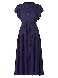 Lucia Tie-Waist Midi-Dress
