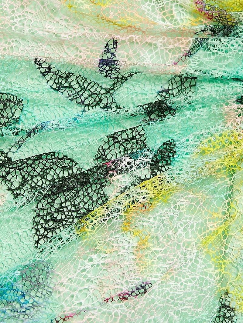 Allie Floral Lace Midi-Dress