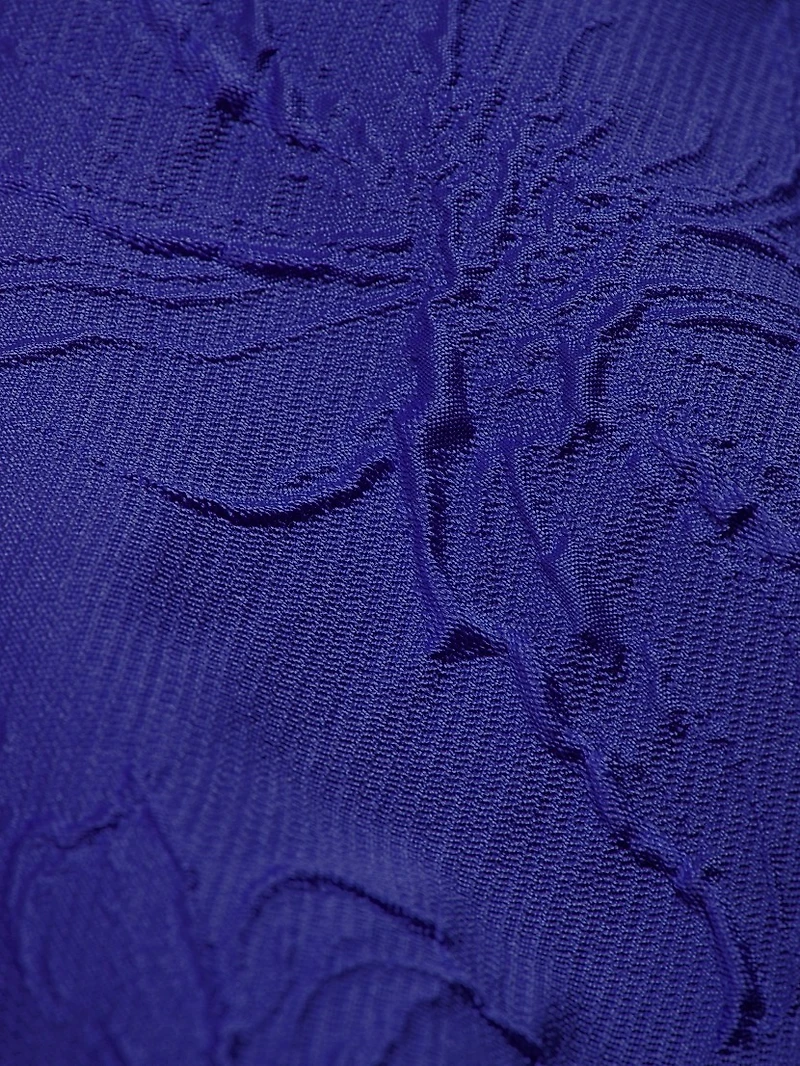 Amira Jacquard One-Shoulder Gown