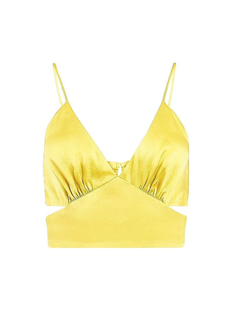 Capri Amy Silk Crop Top