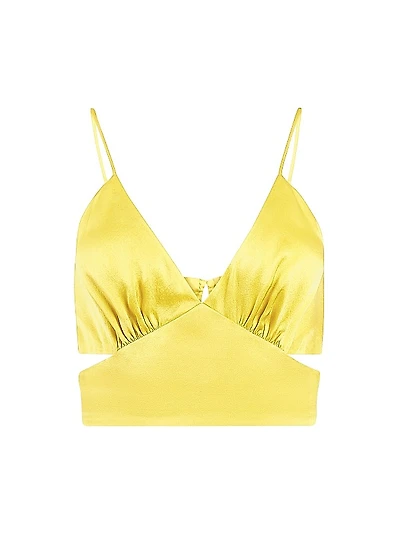 Capri Amy Silk Crop Top