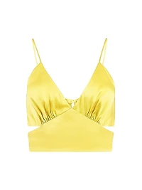 Capri Amy Silk Crop Top