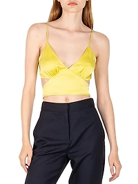 Capri Amy Silk Crop Top