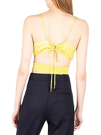 Capri Amy Silk Crop Top