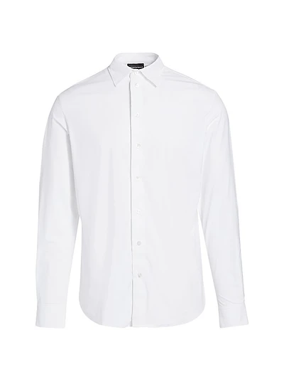 Stretch Button-Front Shirt