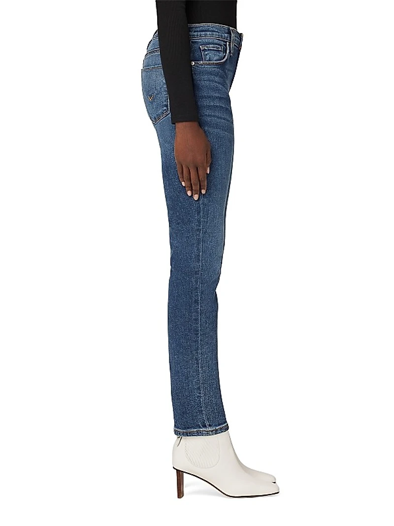 Nico Mid-Rise Straight-Leg Jeans