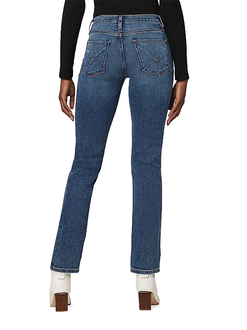 Nico Mid-Rise Straight-Leg Jeans
